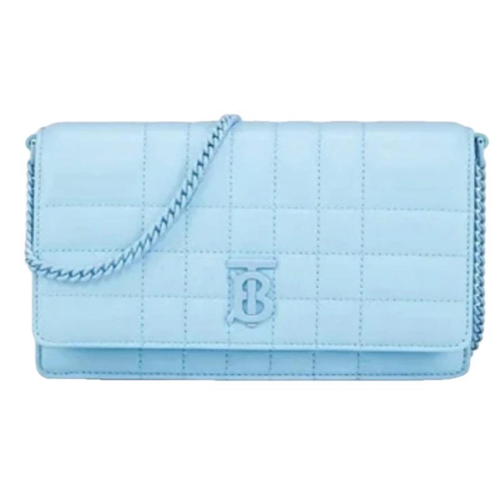 Burberry Light Blue Quilted Crossbody Bag